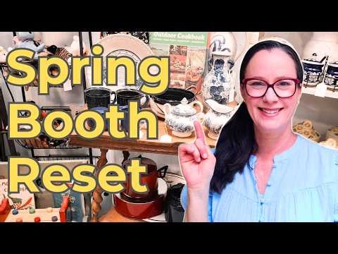 Resetting My Antique Booth for Spring 🌸 What Sold & What Didn’t!