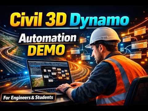 Learn Civil 3D Dynamo Automation | Full Demo Class for Engineers & Students