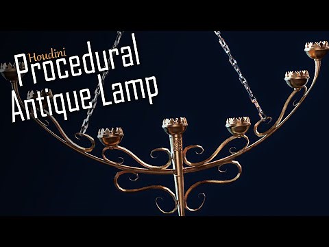 Procedural Antique Lamp || Houdini Tutorial