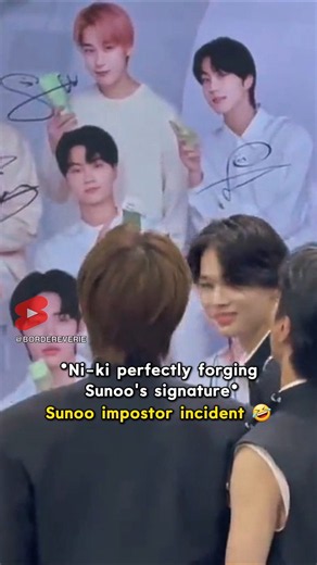 SnoWe cosplay as Kishu reminds me of Ni-ki forging Sunoo signature 😂 #Sunghoon #Sunoo #Ni_ki #SunKi