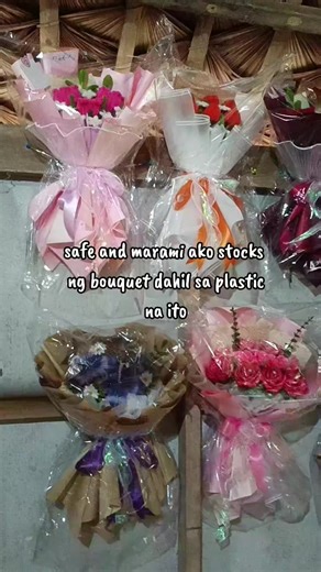 super dami marerestock na bouquet kung Meron tayong dush bag❤️😊 #dustbag #plastic #plastics #100pcs #bouquets