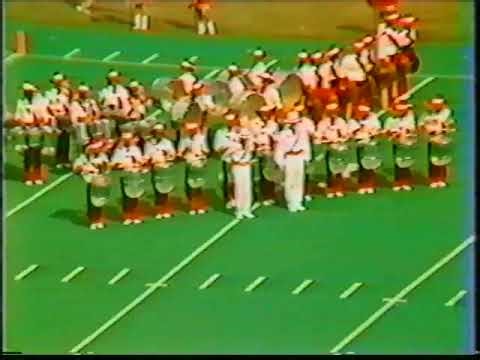 1982 University of Alabama Million Dollar Band at Bryant-Denny Stadium "Aztec Fire"