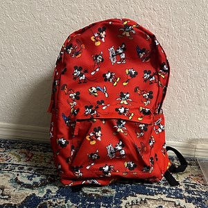 Disney Red Backpack with Mickey Design