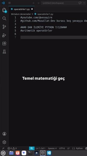 7/120 | Protein Hesabını Python'a Bırak! 💻 #yazılım