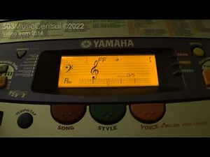 Yamaha PSR-262: Using the Drum Kit for the Turkish March, sped up