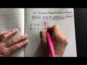 Fractions and Mixed Numbers as Quotients
