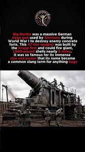 Big Bertha: The Giant Gun That Terrified Europe in WWI. #ww1 #bigbertha #germany #worldwar1 #history