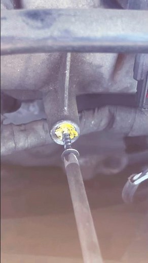 "How to Remove a Broken Oil Dipstick: Simple #automobile #diy #shorts #shortvideo