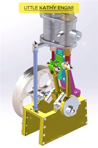 Little Kathy Engine | Mini Steam Engine Mechanism ⚙️ #shorts