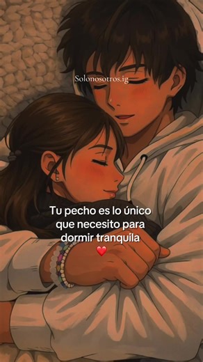 Ni música, ni silencio... el ritmo de tu corazón es lo único que calma mis pensamientos antes de soñar. 🎶💤 La paz tiene nombre y apellido. ¿Quién más se queda dormido(a) escuchando el corazón de su pareja? 🙋‍♀️💓 #parejas #amor