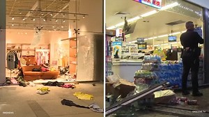 Smash-and-grab thieves crash cars into stores into 2 SoCal stores