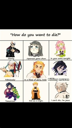 How kny characters wanna die💕#anime#demonslayer