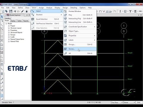 ETABS - 05 Select Commands: Watch & Learn