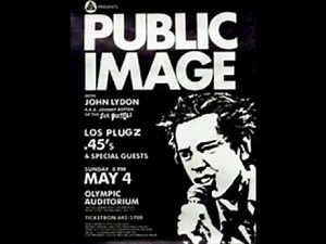 Public Image Ltd. Poptones(LA,Olympic Auditorium)