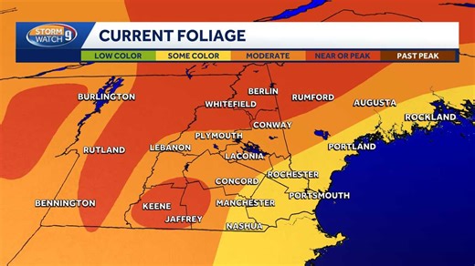 New Hampshire foliage map: Fall colors beginning to emerge in North Country