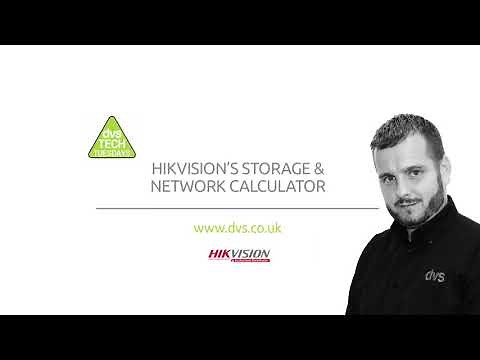 How to calculate storage time and hard drive space requirements of a Hikvision install