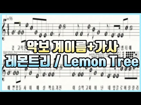 Lemon Tree Recorder Sheet Music