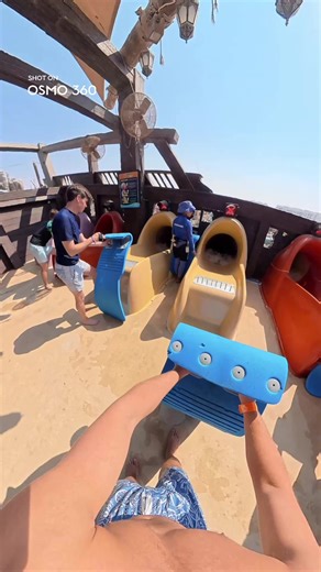 Bro's Epic Waterslide Race with DJI Osmo 360