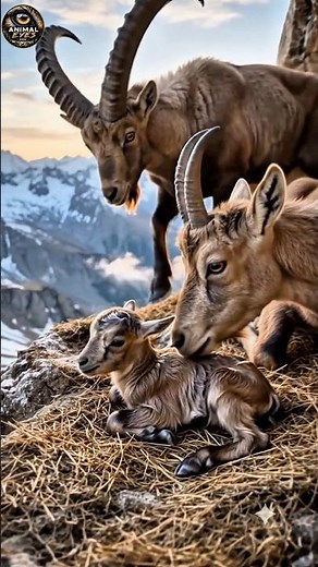 Incredible Drone Footage of a Bezoar Ibex Birth | Episode 2 #shorts