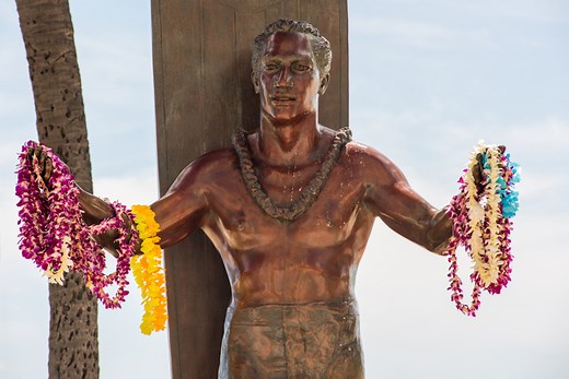 The statue of Duke Kahanamoku