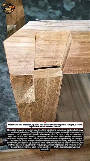 INSANE Hidden Wood Joint Hack Americans Are OBSESSED With! 🤯🔥 #woodworking #DIY #tools