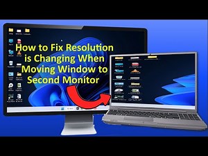 How to Fix Windows 11 Resolution Changes When Moving Window to 2nd Monitor