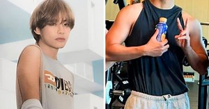 BTS's V Looks Unrecognizable After Buff Military Transformation