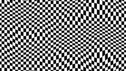 Abstract wavy checkered background. Chessboard background animation....