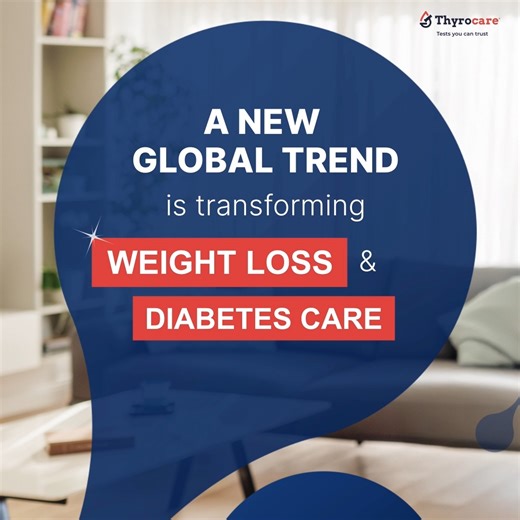 The blockbuster drug everyone’s talking about - GLP-1 for weight loss and diabetes management. It’s the next big revolution, but every transformation needs careful monitoring. That’s where Thyrocare steps in with GLP-1 packages, designed with leading doctors for those starting, undergoing, or completing therapy. These packages monitor key markers like lipid profile, fasting blood glucose, insulin fasting, HOMA-IR, liver and cardiac health, while monitoring possible side effects like nutritional 