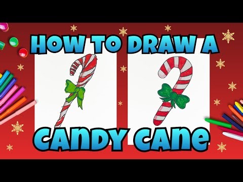 How To Draw A Candy Cane | Art for Kids