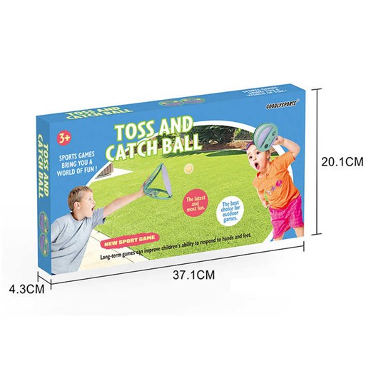 Velcro Ball and Catch Game, 2024 Upgrade Toss and Catch Ball Set with Launchers and 4 Balls, Beach Paddle Ball Sets for Yard