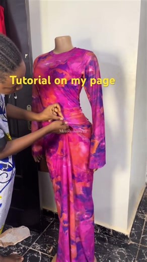 Draped Ruching Dress|Step-by-Step Sewing Tutorial #SewingTutorial#DressMaking#RuchingBeginnerSewing