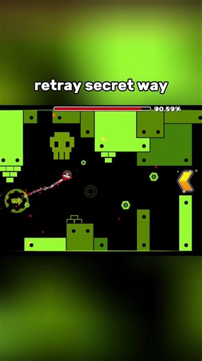 retray secret way geometry dash #geometrydash #gd