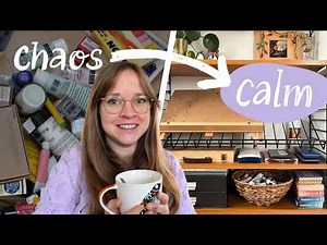 🌈 Decluttering My Art Supplies & Art Studio
