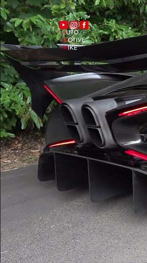 Bugatti Bolide W16 startup 🥵