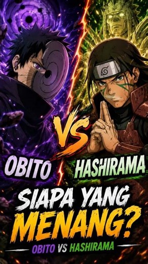 Hashirama VS Obito.. Siapa Menang??