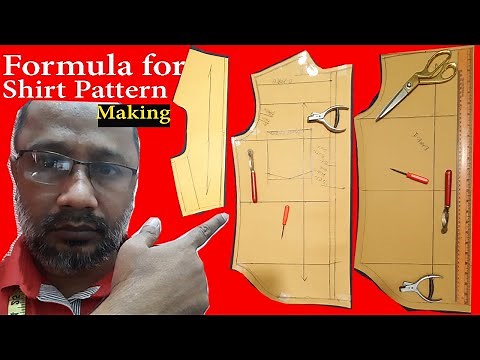 Formula for Shirt Pattern Draft | shirt pattern Make | pattern making shirt ‪@rmgpm16‬