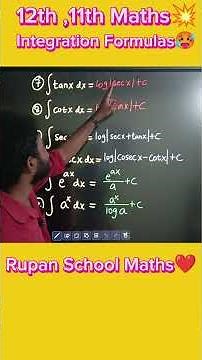 Integration Formula Mass Shortcut |12th class integral in tamil | Mr.Rupanraj #cbse#tamil#maths