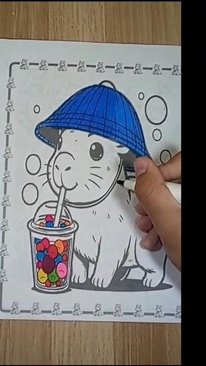 🛑🔥 Como pintar a un #capibara #facil y #simple | How to paint a #capybara