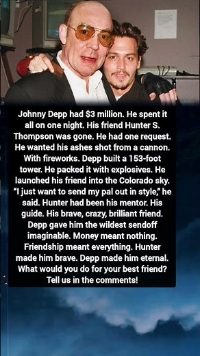 Johnny Depp’s Emotional Farewell to Hunter S. Thompson | A Legendary Friendship Story