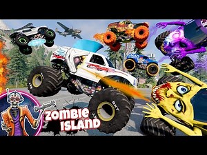 Monster Jam Zombie Island Compilation #17 | Racing, Freestyle, and High Speed Jumps