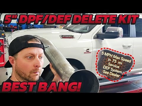 6.7 Cummins DPF/DEF Problems Delete It With Dynovox 5" Exhaust.