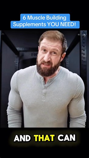 6 Muscle Building Supplements YOU NEED! #gym #GymTok #bodybuilding #fyp #buildmuscle #muscle #supplements #foryoupage | Ryan Humiston