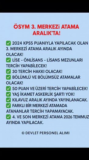 16K views · 243 reactions | ÖSYM tarafından yapılacak olan 3. merkezi...