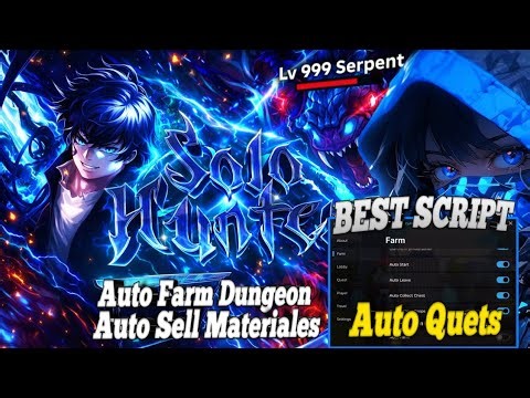 ⚔️ SOLO HUNTER SCRIPT | BEST SCRIPT AUTO QUESTS | AUTO FARM DUNGEON | SCRIPT PARA ROBLOX 🫡