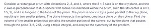 Consider a rectangular prism with dimensions 2,3 , and 4 , wher... | Filo