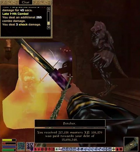 Morrowind MMO - 4 Players vs Endgame Tomb [Range DPS Point of View] #mmo #openmw #morrowind