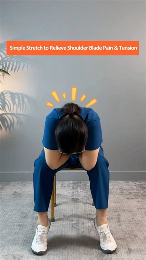 Shoulder Blade Pain or Tightness Try This Simple Seated Stretch at Home for Relief
