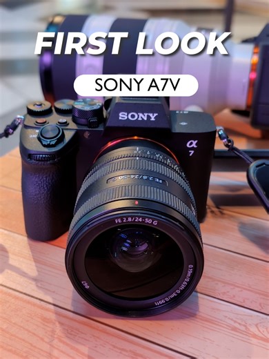 Here is a first look of the new @sony Alpha 7V. Some of the cool features include a Dual USB-C ports for PD charging and direct SSD recording, the Pre-Capture function where it buffers up to 1.0 second of images before the shutter is fully pressed, ensuring you never
