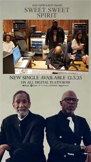 Ricky Dillard & New G on Instagram: "The Maestro and Choirmaster have partnered to bring you a musical experience ✨ A tribute to @roncarter’s late mother,“Sweet, Sweet Spirit” is a collection of her favorite hymns that fuse the powerful history of Gospel music with the skilled notes and crafted bass lines in Jazz. This is an album bringing the gospel world into the jazz club, and vice versa. Our title track off of our upcoming album “Sweet Sweet Spirit” comes out TONIGHT at midnight! We can’t wa